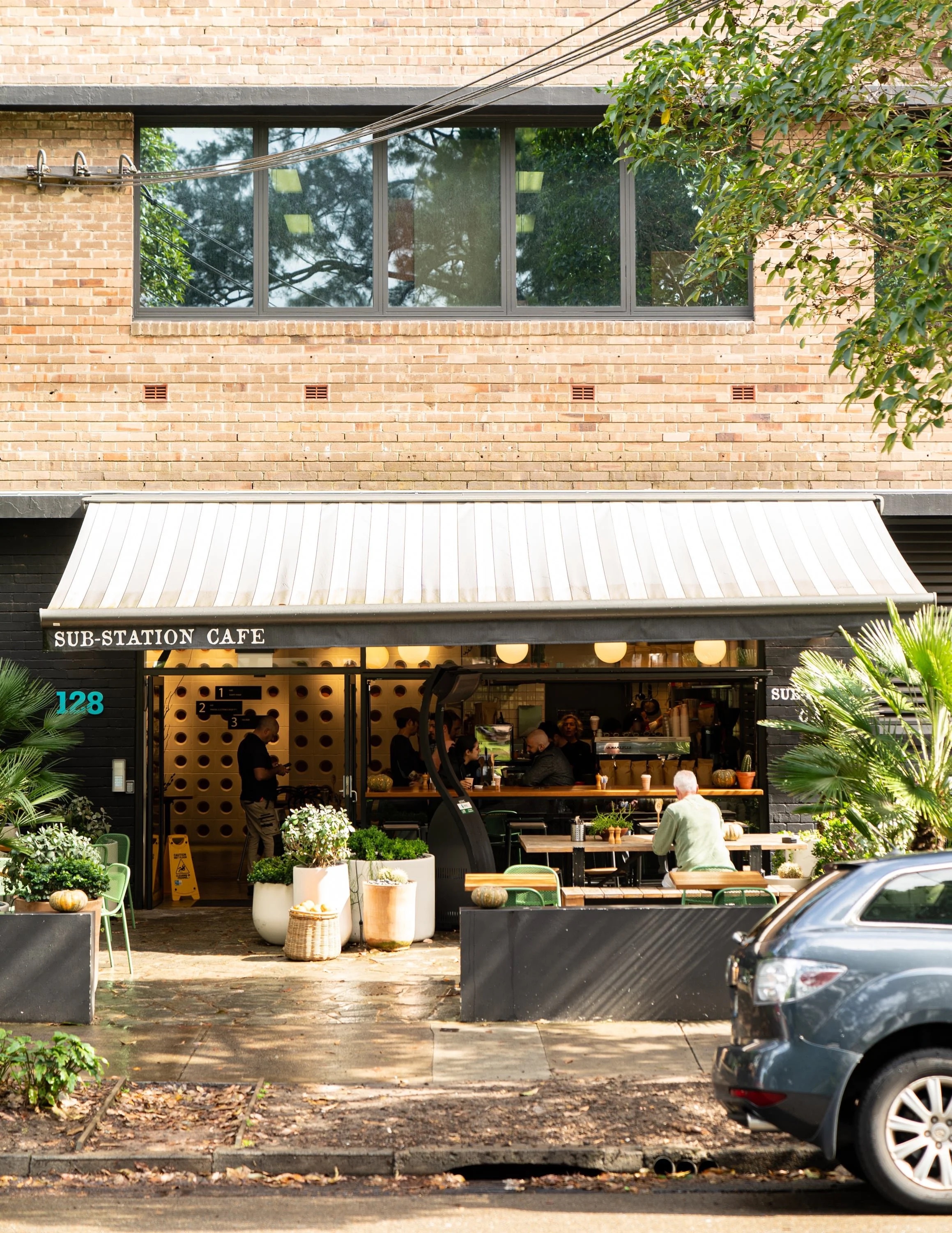 The Substation Cafe entrance on Rothschild Avenue